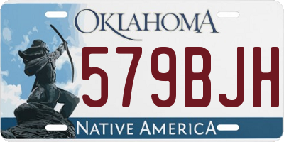 OK license plate 579BJH