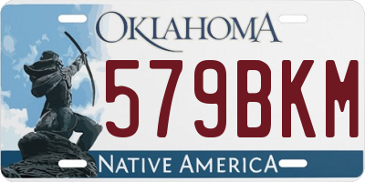 OK license plate 579BKM