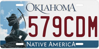 OK license plate 579CDM