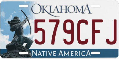 OK license plate 579CFJ