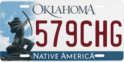 OK license plate 579CHG