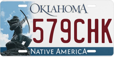 OK license plate 579CHK