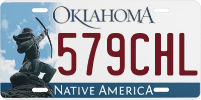 OK license plate 579CHL