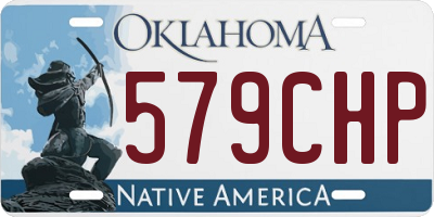 OK license plate 579CHP