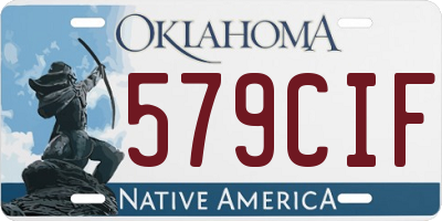 OK license plate 579CIF
