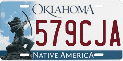 OK license plate 579CJA