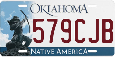 OK license plate 579CJB