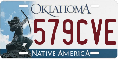 OK license plate 579CVE