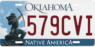 OK license plate 579CVI