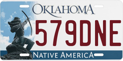 OK license plate 579DNE