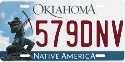 OK license plate 579DNV