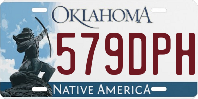 OK license plate 579DPH