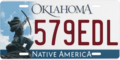 OK license plate 579EDL