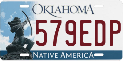 OK license plate 579EDP