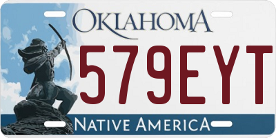OK license plate 579EYT