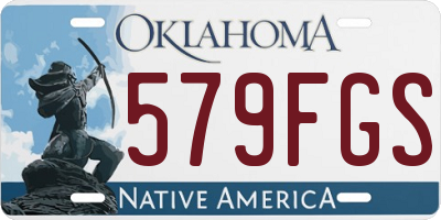 OK license plate 579FGS