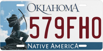 OK license plate 579FHO