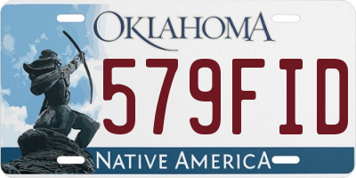OK license plate 579FID