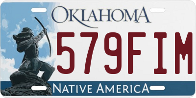 OK license plate 579FIM
