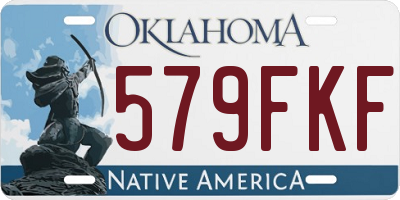 OK license plate 579FKF