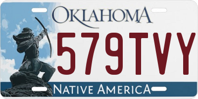 OK license plate 579TVY