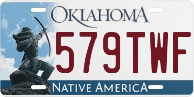 OK license plate 579TWF