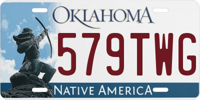 OK license plate 579TWG
