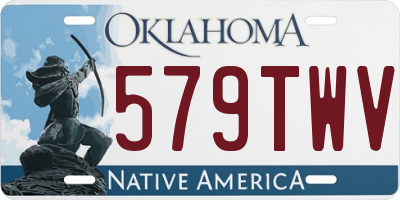 OK license plate 579TWV