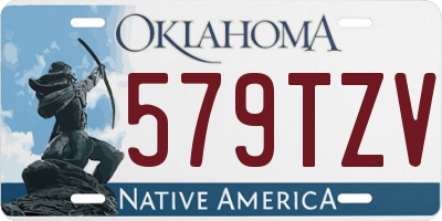OK license plate 579TZV