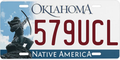 OK license plate 579UCL