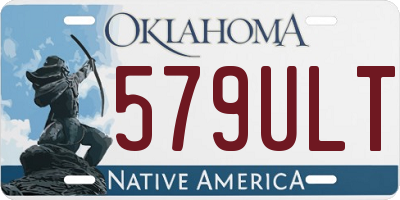 OK license plate 579ULT