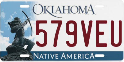 OK license plate 579VEU