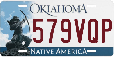 OK license plate 579VQP