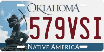 OK license plate 579VSI