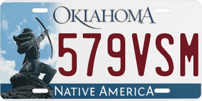 OK license plate 579VSM