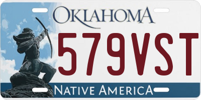OK license plate 579VST