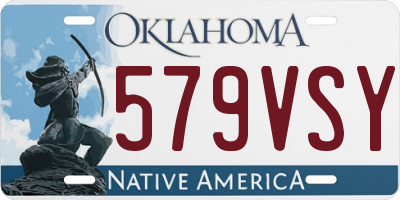 OK license plate 579VSY