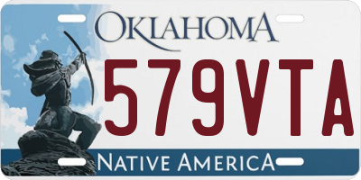 OK license plate 579VTA