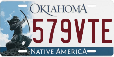 OK license plate 579VTE