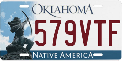 OK license plate 579VTF
