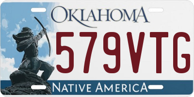 OK license plate 579VTG