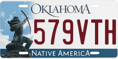 OK license plate 579VTH