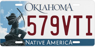OK license plate 579VTI