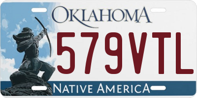 OK license plate 579VTL