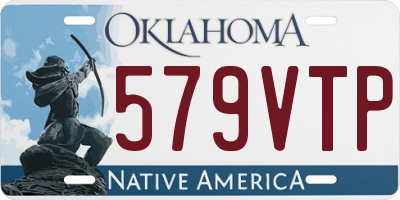 OK license plate 579VTP