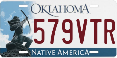 OK license plate 579VTR