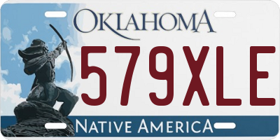 OK license plate 579XLE