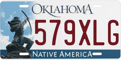 OK license plate 579XLG