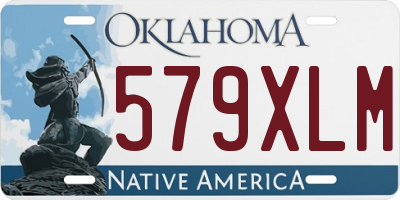 OK license plate 579XLM