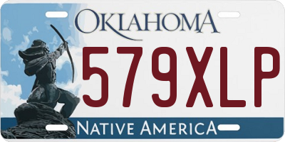 OK license plate 579XLP